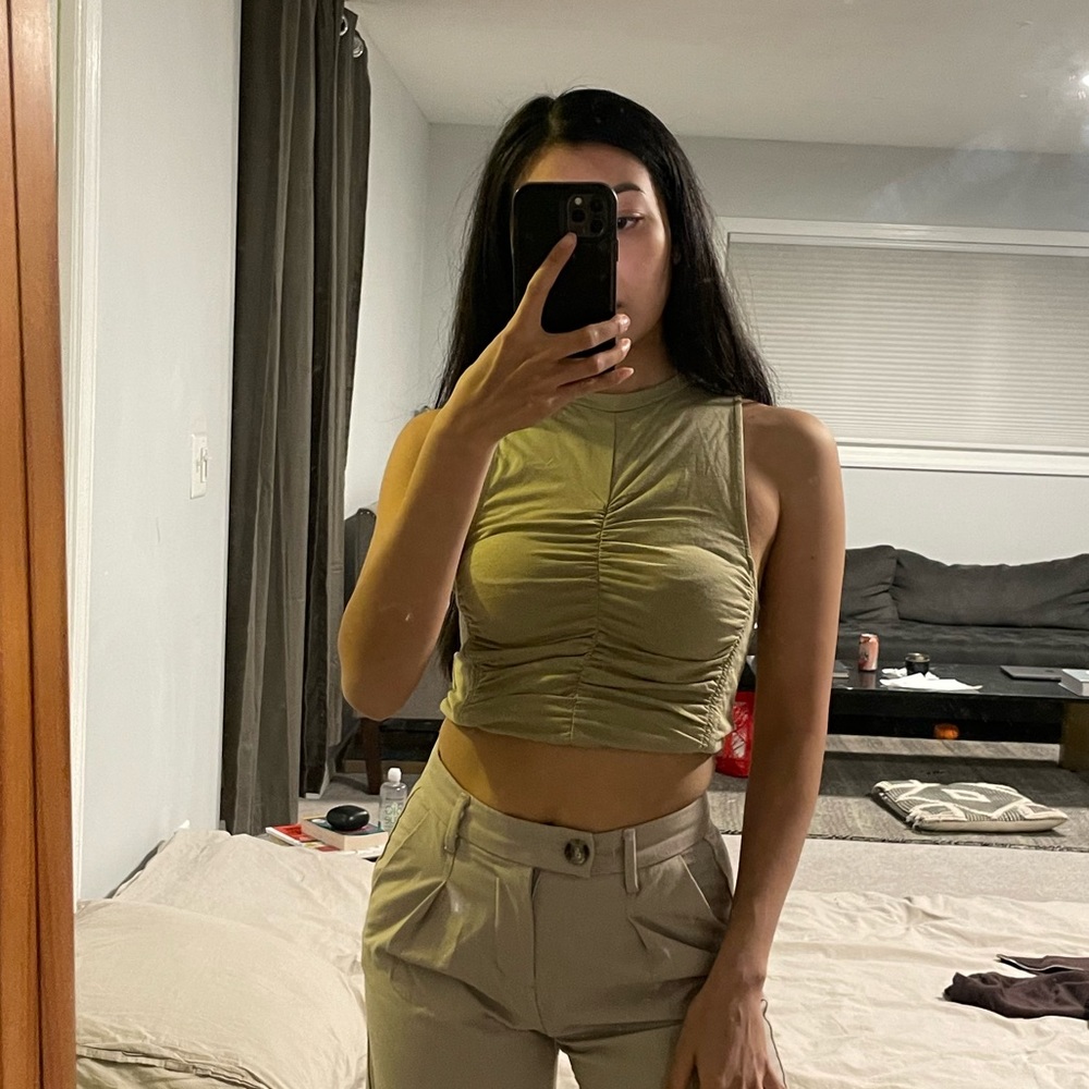 Ruched crop top